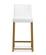 Denmark White & Gold Steel Counter Stool - Set of 2 by TOV Furniture