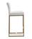 Denmark White & Gold Steel Counter Stool - Set of 2 by TOV Furniture