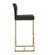Denmark Black & Gold Steel Barstool - Set of 2 by TOV Furniture