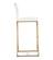 Denmark White & Gold Steel Barstool - Set of 2 by TOV Furniture