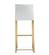 Denmark White & Gold Steel Barstool - Set of 2 by TOV Furniture
