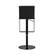 Amalfi Black on Black Steel Barstool by TOV Furniture