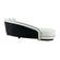 Carla Cream & Black Velvet Sofa by TOV Furniture