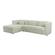 Callie LAF Chaise Cream Velvet Sectional by TOV Furniture