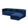 Callie RAF Chaise Navy Velvet Sectional by TOV Furniture