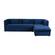 Callie RAF Chaise Navy Velvet Sectional by TOV Furniture