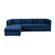 Callie LAF Chaise Navy Velvet Sectional by TOV Furniture