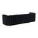 Callie LAF Chaise Black Velvet Sectional by TOV Furniture