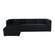 Callie LAF Chaise Black Velvet Sectional by TOV Furniture