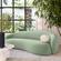 Kendall Moss Green Velvet Sofa by TOV Furniture