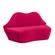 Lips Hot Pink Velvet Settee by TOV Furniture