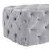 Kaylee Gray Velvet Ottoman by TOV Furniture