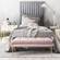 Eileen Blush Slub Velvet Bench by TOV Furniture