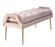 Eileen Blush Slub Velvet Bench by TOV Furniture