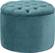 Queen Sea Blue Velvet Storage Ottoman by TOV Furniture