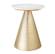 Tempo White Marble Cocktail Table by TOV Furniture