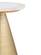 Tempo White & Gold Marble Side Table by TOV Furniture
