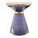 Coral Blue & Gold Side Table by TOV Furniture