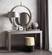 Jadran Black & Gold Stool by TOV Furniture