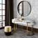 Jadran Black & Gold Stool by TOV Furniture