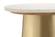 Bleeker Gold & White Marble Side Table by TOV Furniture