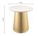 Bleeker Gold & White Marble Side Table by TOV Furniture