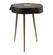 Timber Black & Brass Side Table by TOV Furniture
