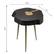 Timber Black & Brass Side Table by TOV Furniture