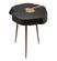 Timber Black & Brass Side Table by TOV Furniture