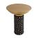 Blaze Glass & Brass Side Table by TOV Furniture