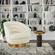 Blaze Glass & Brass Side Table by TOV Furniture