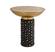 Blaze Glass & Brass Side Table by TOV Furniture