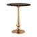 Gold Goathide Side Table by TOV Furniture