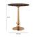 Gold Goathide Side Table by TOV Furniture