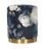 Opal Floral Velvet Ottoman w/Gold Base by TOV Furniture