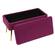 Ziva Plum Velvet Storage Bench by TOV Furniture