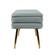 Ziva Sea Blue Velvet Storage Bench by TOV Furniture