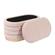 Lillian Blush Velvet Storage Bench by TOV Furniture