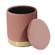 Zoe Blush Velvet Storage Ottoman by TOV Furniture