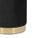 Zoe Black Velvet Storage Ottoman by TOV Furniture