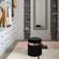 Melody Black Tasseled Ottoman by TOV Furniture
