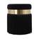 Melody Black Tasseled Ottoman by TOV Furniture