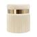 Melody Cream Tasseled Ottoman by TOV Furniture