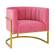 Magnolia Rose Pink Velvet Chair by TOV Furniture