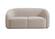 Yara Pleated Beige Velvet Loveseat by TOV Furniture
