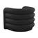Curves Black Velvet Lounge Chair by TOV Furniture