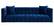 Bea Navy Blue Velvet Sofa by TOV Furniture