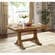 Antique Brown Wood Kitchen Dining Table by Walker Edison