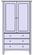 Craftsman 3-Drawer Short Armoire w/TV Stand by Vermont Furniture Designs