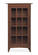 Mission Wood 1-Door Bookcase w/Glass Doors by Vermont Furniture Designs